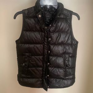 J Crew XXS black puffer vest excellent condition